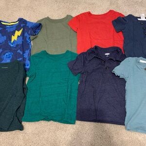 Lot Of 8 Boys Shirts - 2T Old Navy, Carters, Children’s Place, Cat & Jack